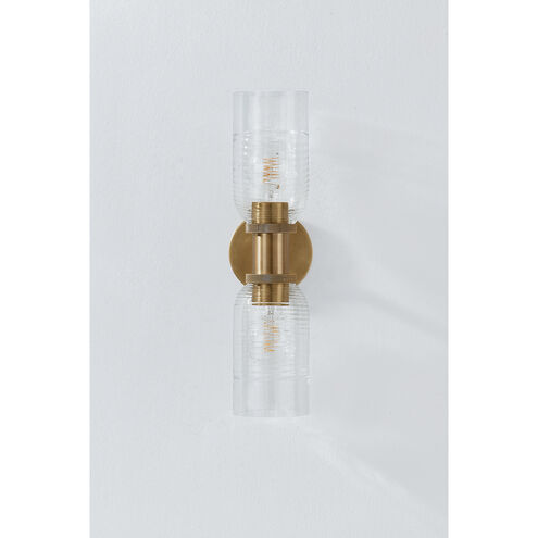 Redding 2 Light 5 inch Patina Brass Wall Sconce Wall Light